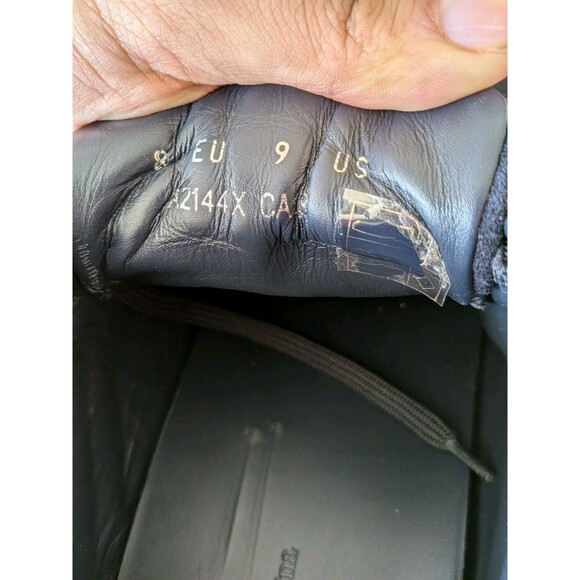 Ermenegildo Zegna Men Shoes Black Suede Navy Leather Sneaker Made in Italy 9 US main image 9